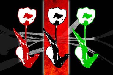 Sanat illüstrasyonu çiçekli klasik arkaplan