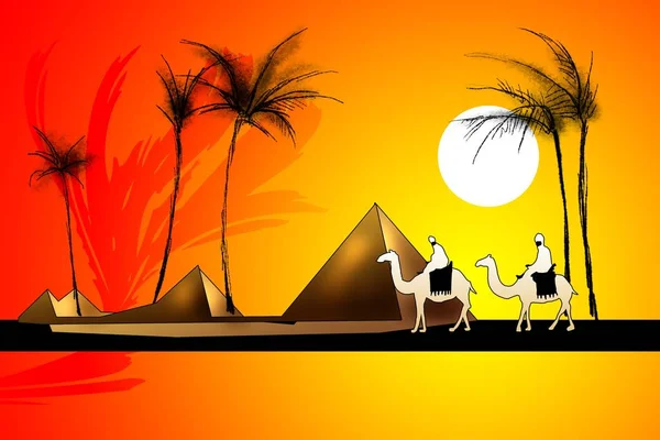 Afrikalı etnik retro-klasik illüstrasyon