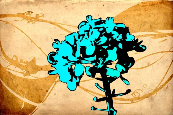 Sanat illüstrasyonu çiçekli klasik arkaplan