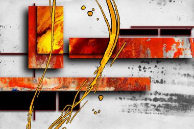 soyut renk tasarımı sanat illüstrasyonu