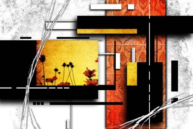 soyut renk tasarımı sanat illüstrasyonu