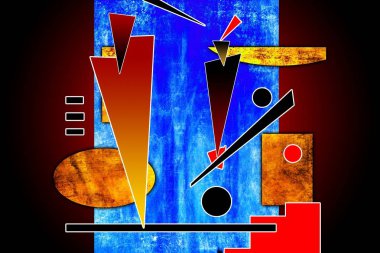 soyut renk tasarımı sanat illüstrasyonu