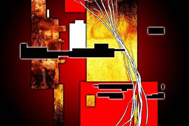 soyut renk tasarımı sanat illüstrasyonu