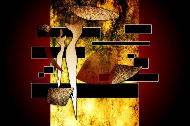 soyut renk tasarımı sanat illüstrasyonu