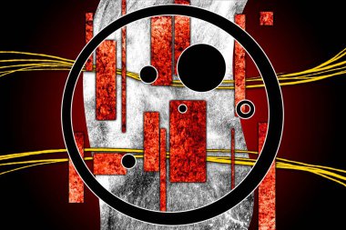 soyut renk tasarımı sanat illüstrasyonu