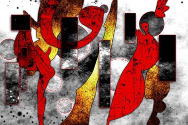 soyut renk tasarımı sanat illüstrasyonu