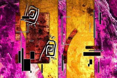 soyut renk tasarımı sanat illüstrasyonu