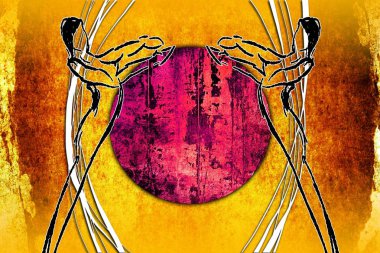 soyut renk tasarımı sanat illüstrasyonu