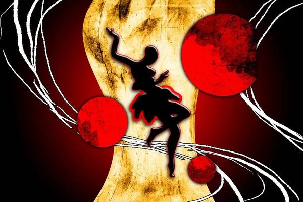 Afrikalı etnik retro-klasik illüstrasyon