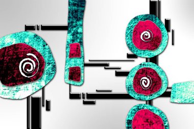 soyut renk tasarımı sanat illüstrasyonu