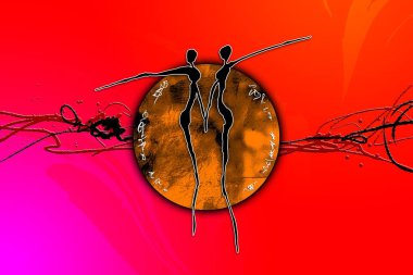 soyut renk tasarımı sanat illüstrasyonu