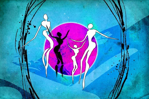 soyut renk tasarımı sanat illüstrasyonu