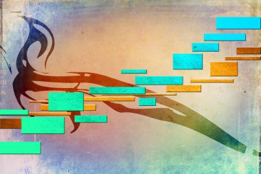 soyut renk tasarımı sanat illüstrasyonu