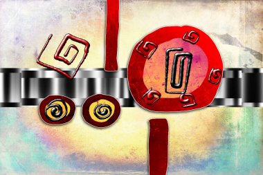 soyut renk tasarımı sanat illüstrasyonu