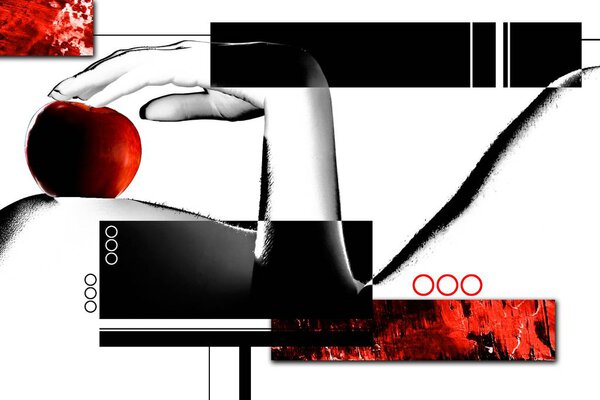 Обнажённая абстрактная иллюстрация цветового дизайна
