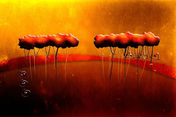 Sanat illüstrasyonu çiçekli klasik arkaplan