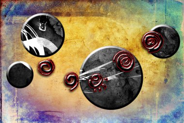 soyut renk tasarımı sanat illüstrasyonu