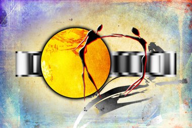 Afrikalı etnik retro-klasik illüstrasyon