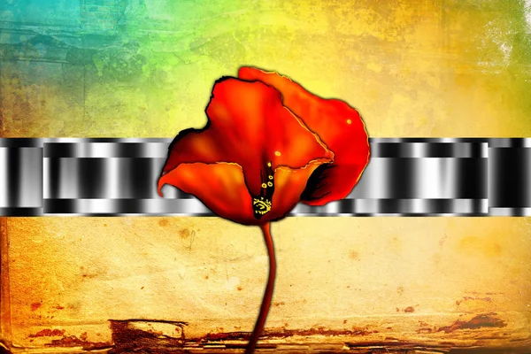 Sanat illüstrasyonu çiçekli klasik arkaplan