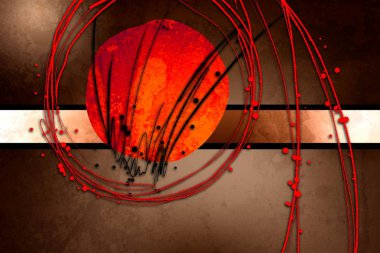 soyut renk tasarımı sanat illüstrasyonu