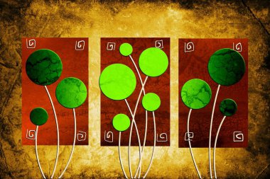 soyut renk tasarımı sanat illüstrasyonu