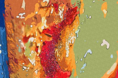 soyut renk tasarımı sanat illüstrasyonu