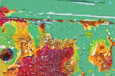 soyut renk tasarımı sanat illüstrasyonu