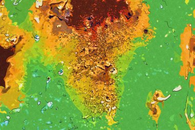 soyut renk tasarımı sanat illüstrasyonu