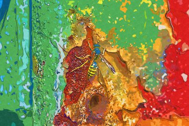 soyut renk tasarımı sanat illüstrasyonu