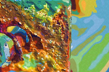 soyut renk tasarımı sanat illüstrasyonu