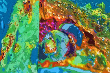 soyut renk tasarımı sanat illüstrasyonu