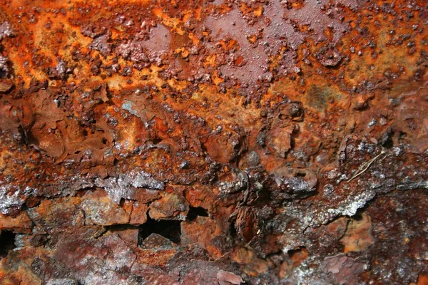 Placa de metal viejo, textura cepillada — Foto de Stock