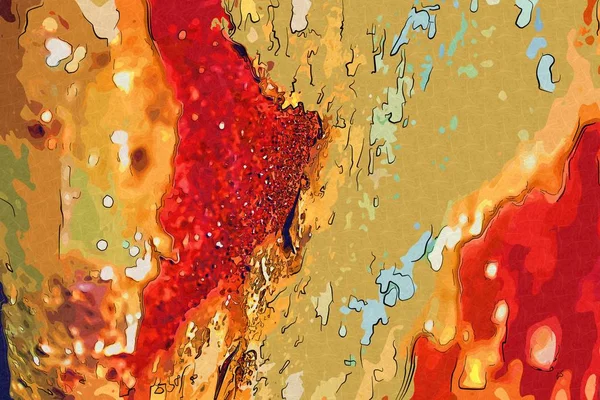 soyut renk tasarımı sanat illüstrasyonu