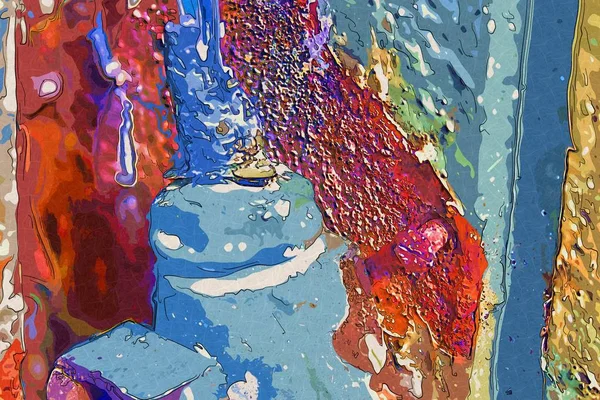 soyut renk tasarımı sanat illüstrasyonu