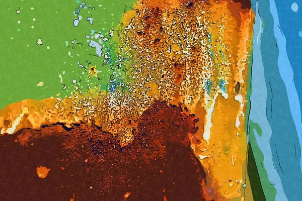 soyut renk tasarımı sanat illüstrasyonu