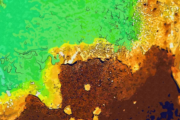 soyut renk tasarımı sanat illüstrasyonu