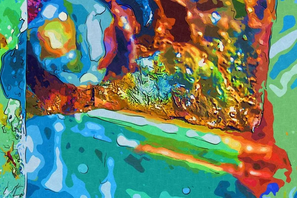 soyut renk tasarımı sanat illüstrasyonu