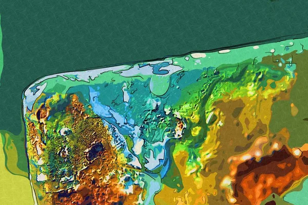 soyut renk tasarımı sanat illüstrasyonu