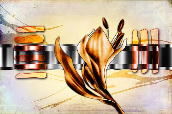 Sanat illüstrasyonu çiçekli klasik arkaplan