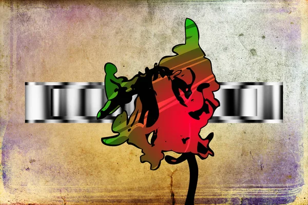 Sanat illüstrasyonu çiçekli klasik arkaplan