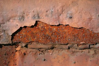 doku fırça eski metal plaka