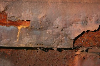 doku fırça eski metal plaka