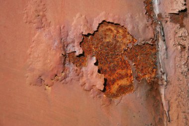 doku fırça eski metal plaka