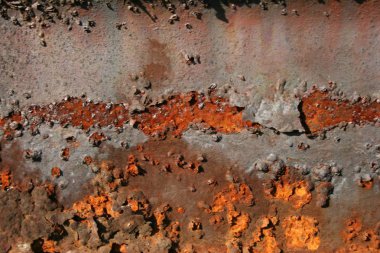 doku fırça eski metal plaka