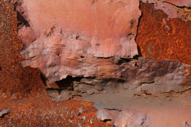 doku fırça eski metal plaka