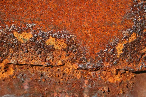 Placa de metal viejo, textura cepillada — Foto de Stock