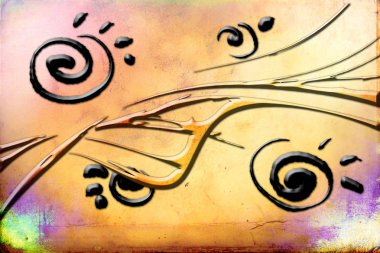 soyut renk tasarımı sanat illüstrasyonu