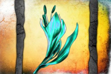 Sanat illüstrasyonu çiçekli klasik arkaplan