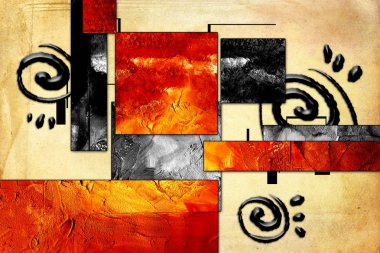 soyut renk tasarımı sanat illüstrasyonu