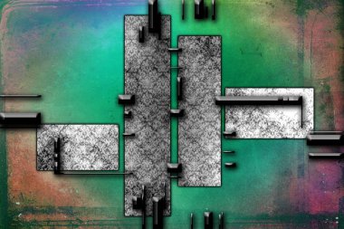 soyut renk tasarımı sanat illüstrasyonu